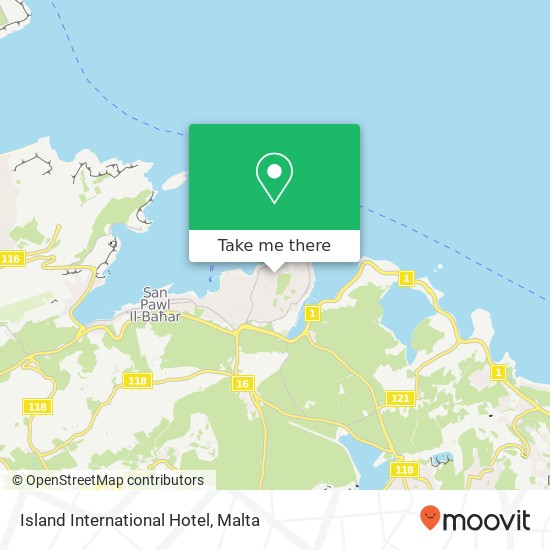 Island International Hotel map