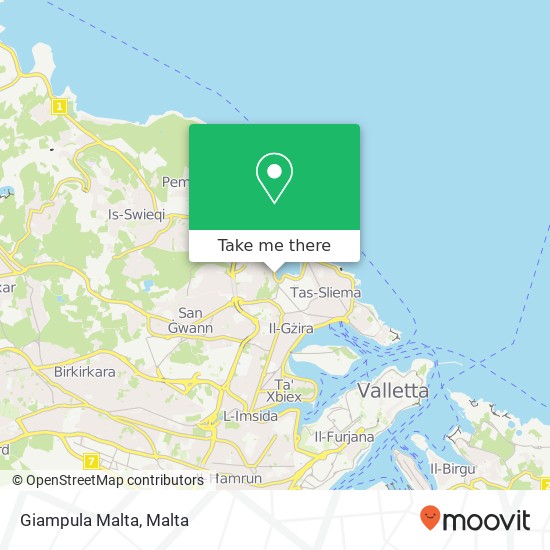Giampula Malta map