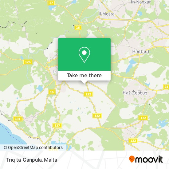 Triq ta' Ganpula map