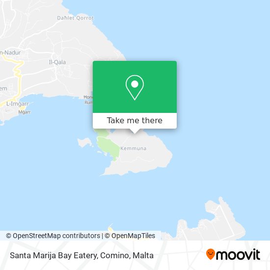 Santa Marija Bay Eatery, Comino map