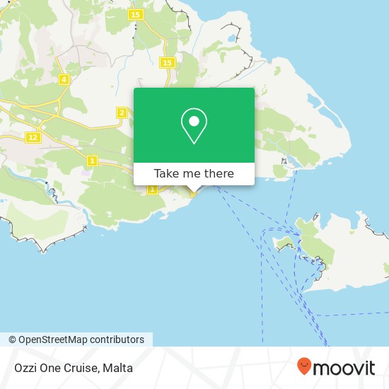 Ozzi One Cruise map