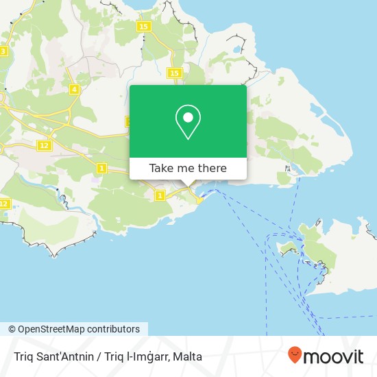 Triq Sant'Antnin / Triq l-Imġarr map