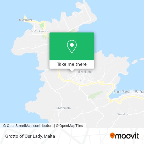 Grotto of Our Lady map