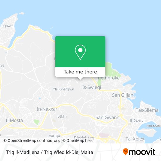 Triq il-Madliena / Triq Wied id-Dis map
