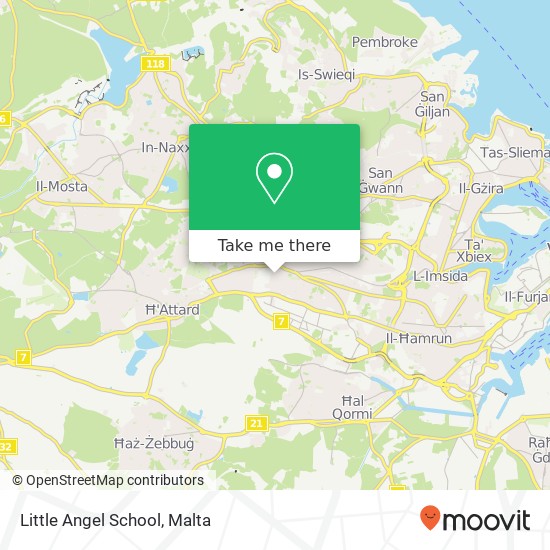 Little Angel School map