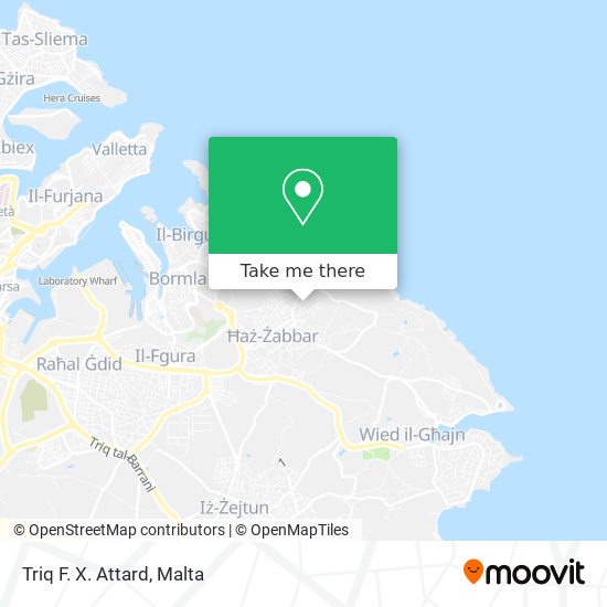 Triq F. X. Attard map