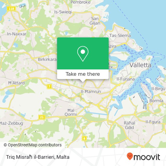 Triq Misraħ il-Barrieri map