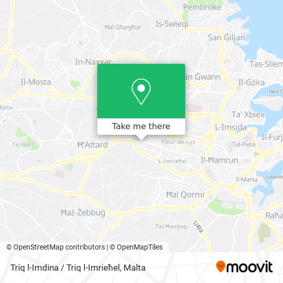 Triq l-Imdina / Triq l-Imrieħel map