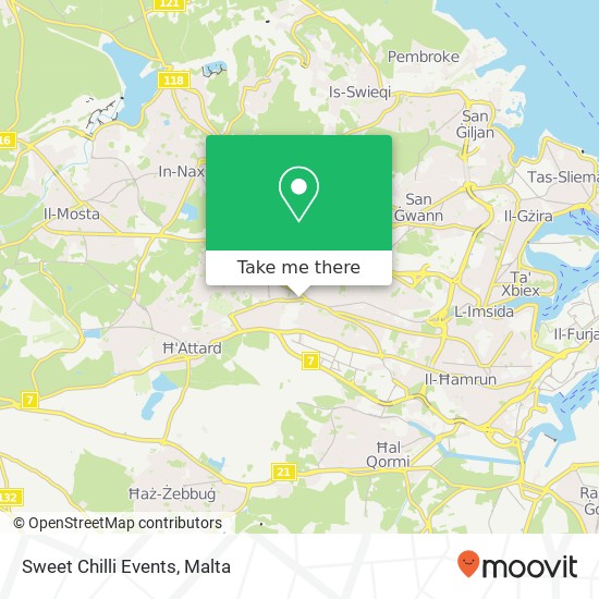 Sweet Chilli Events map