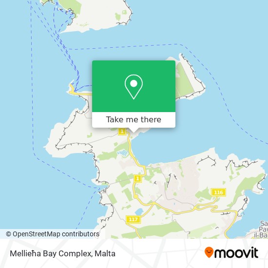 Mellieħa Bay Complex map