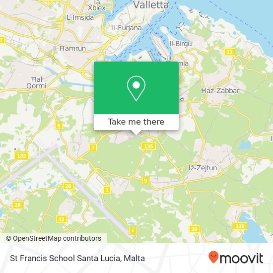 St Francis School Santa Lucia map