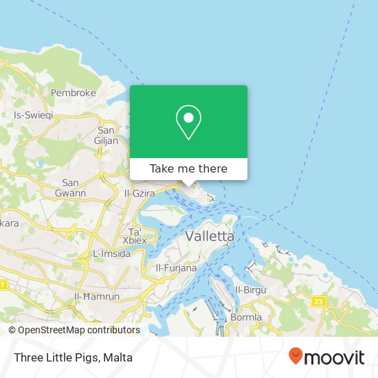 Three Little Pigs map