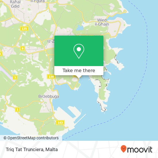 Triq Tat Trunciera map