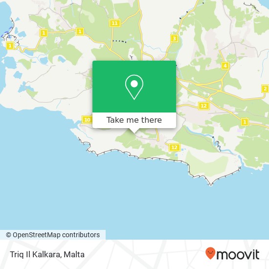 Triq Il Kalkara map