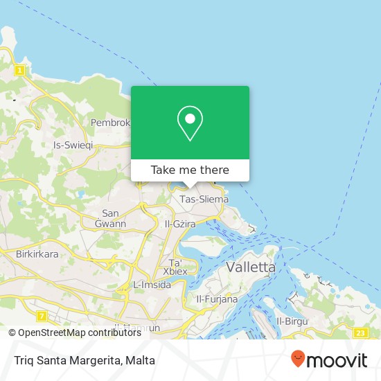 Triq Santa Margerita map