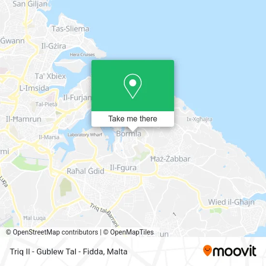 Triq Il - Gublew Tal - Fidda map