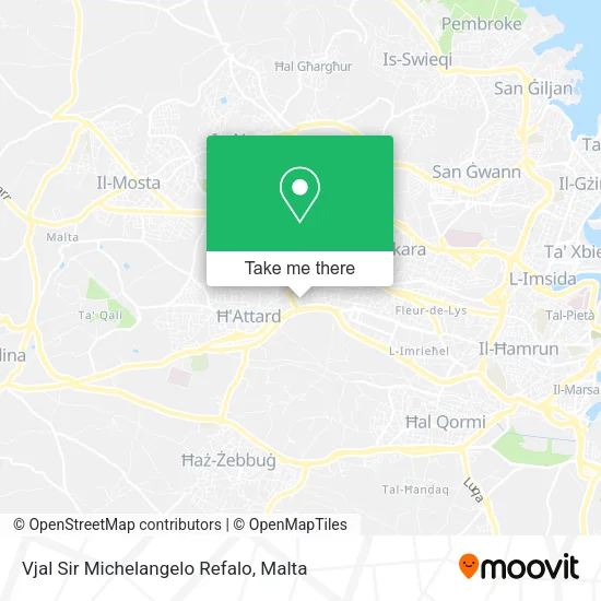 Vjal Sir Michelangelo Refalo map