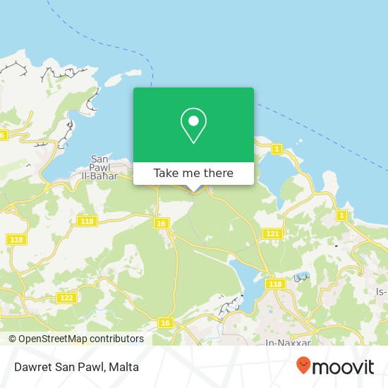 Dawret San Pawl map