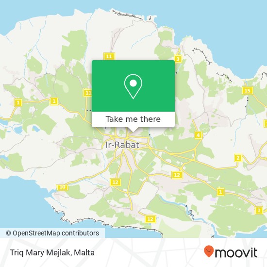 Triq Mary Mejlak map