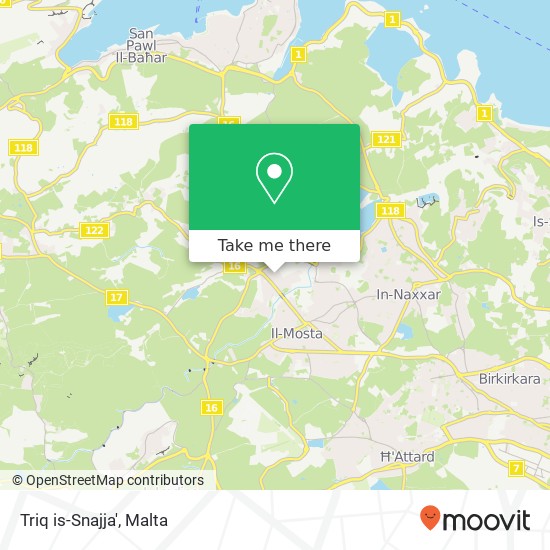Triq is-Snajja' map