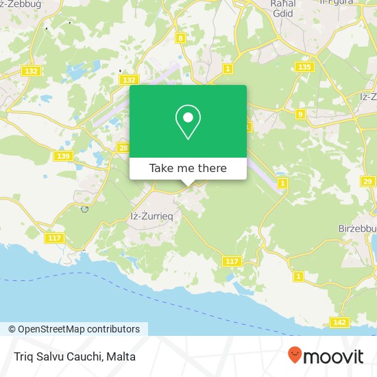 Triq Salvu Cauchi map