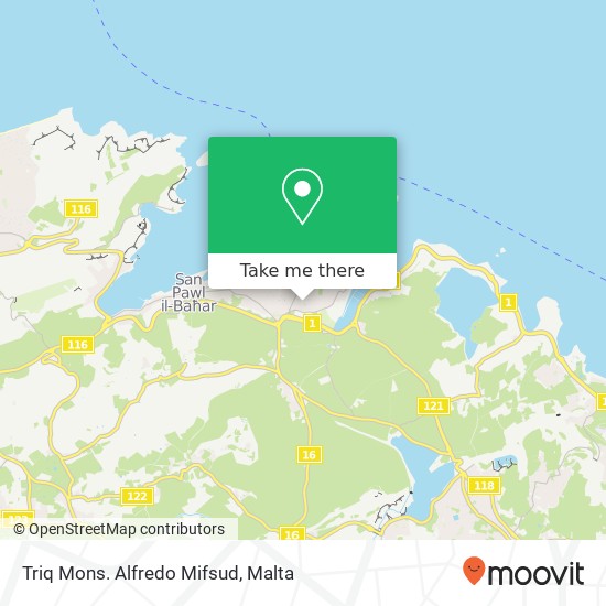Triq Mons. Alfredo Mifsud map