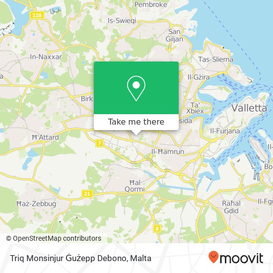 Triq Monsinjur Ġużepp Debono map