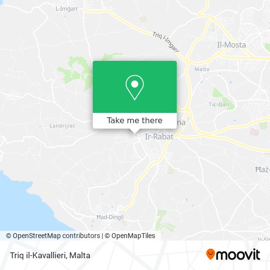 Triq il-Kavallieri map