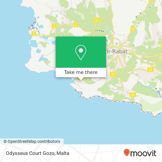 Odysseus Court Gozo map