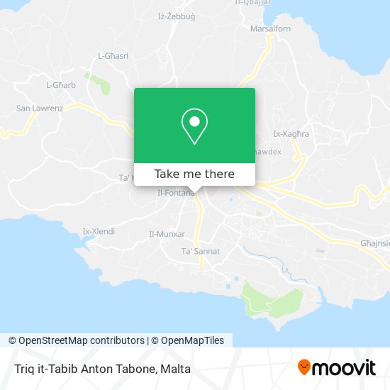 Triq it-Tabib Anton Tabone map
