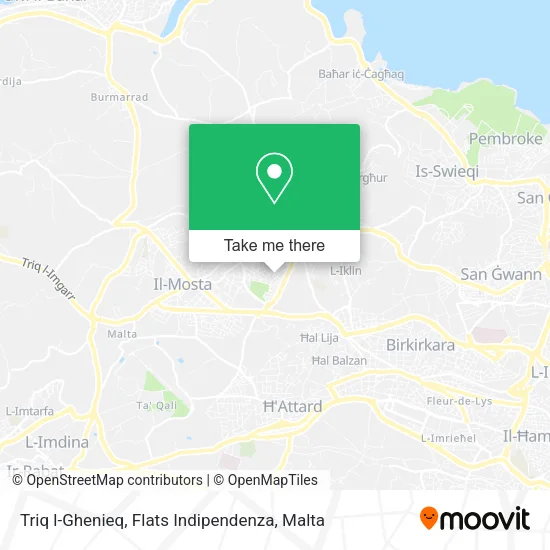 Triq l-Ghenieq, Flats Indipendenza map