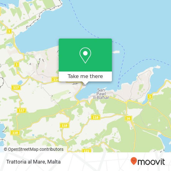 Trattoria al Mare map