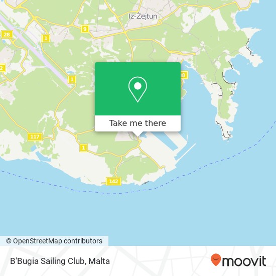 B'Bugia Sailing Club map