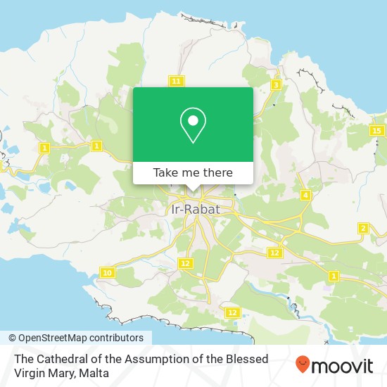 The Cathedral of the Assumption of the Blessed Virgin Mary map