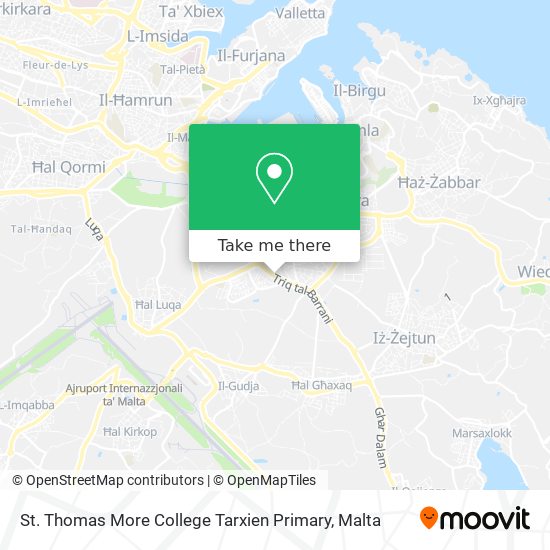 St. Thomas More College Tarxien Primary map