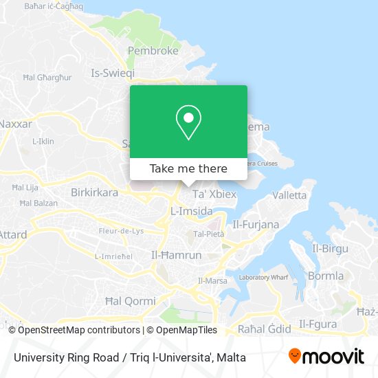 University Ring Road / Triq l-Universita' map