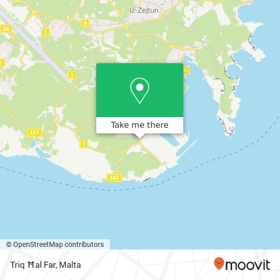 Triq Ħal Far map