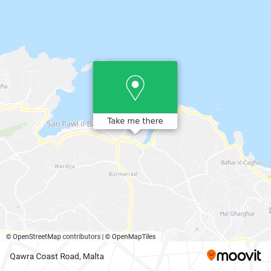 Qawra Coast Road map