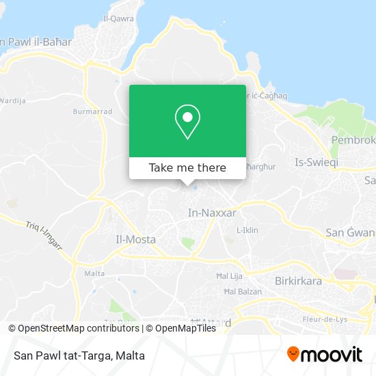 San Pawl tat-Targa map