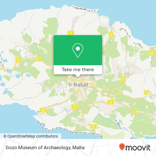 Gozo Museum of Archaeology map