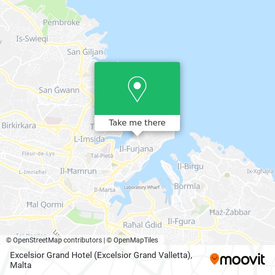 Excelsior Grand Hotel (Excelsior Grand Valletta) map