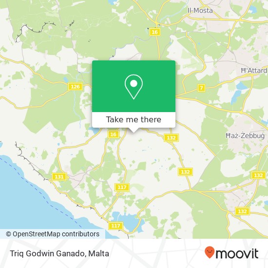 Triq Godwin Ganado map
