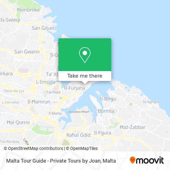 Malta Tour Guide - Private Tours by Joan map