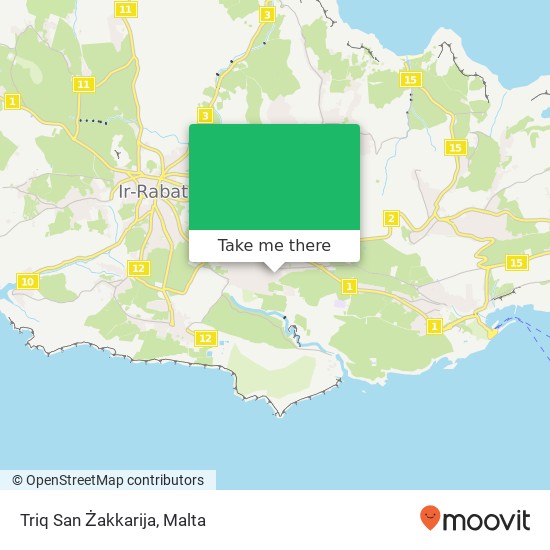 Triq San Żakkarija map