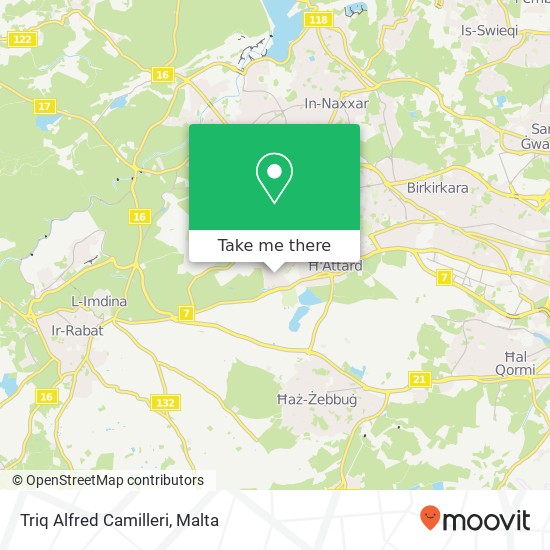 Triq Alfred Camilleri map