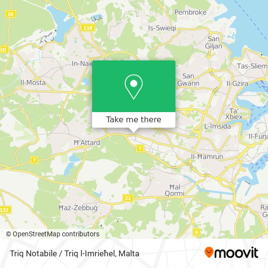 Triq Notabile / Triq l-Imrieħel map