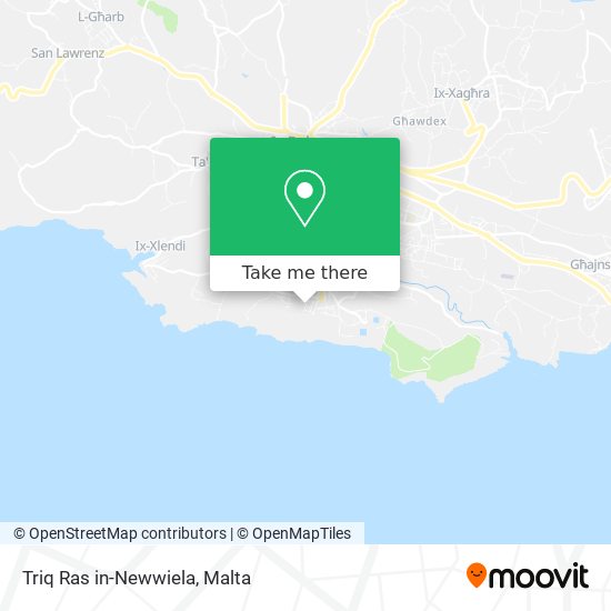Triq Ras in-Newwiela map