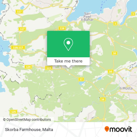 Skorba Farmhouse map