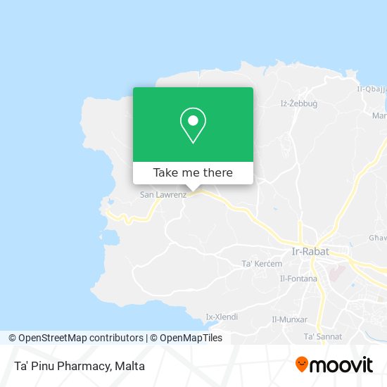 Ta' Pinu Pharmacy map