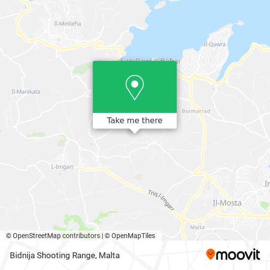 Bidnija Shooting Range map